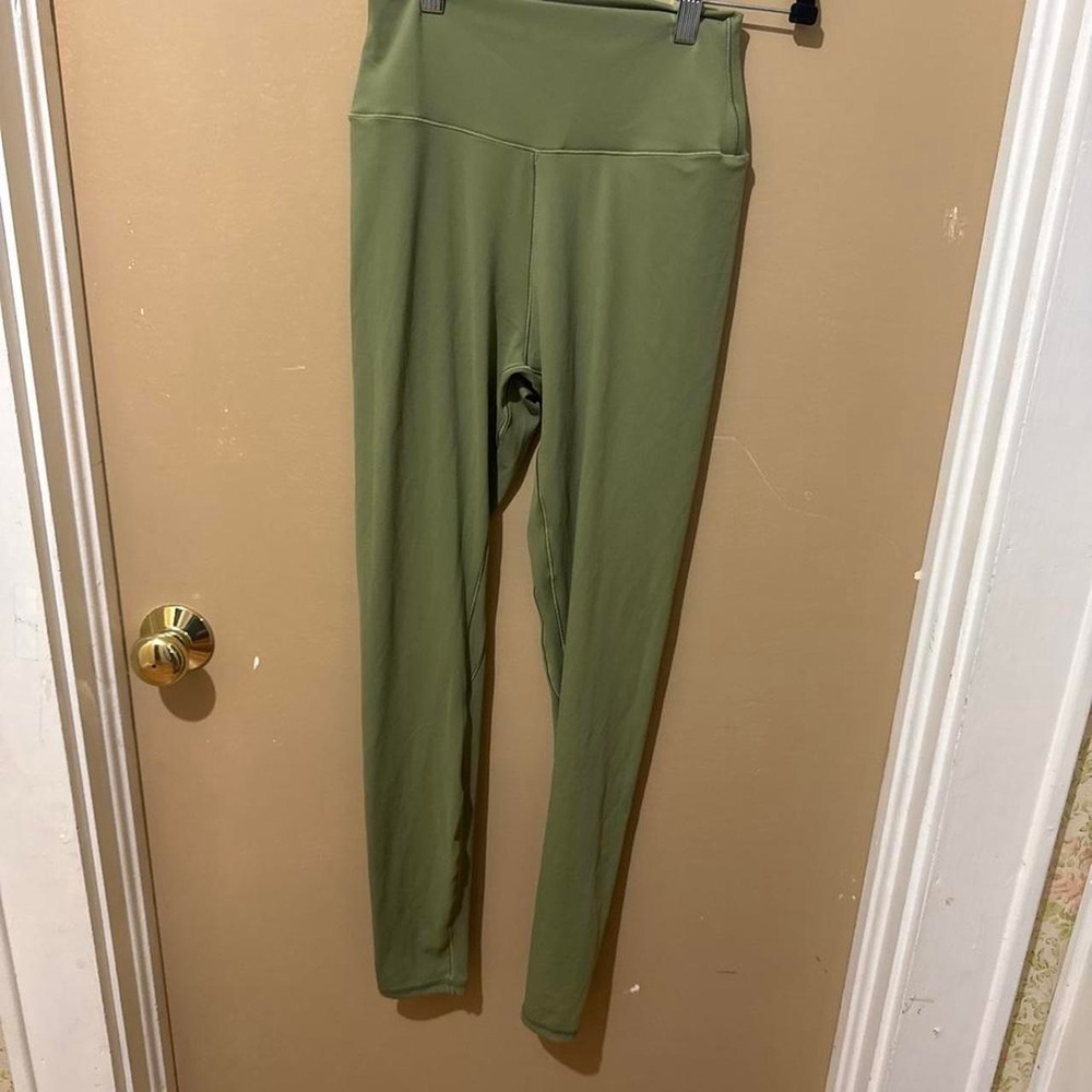 Sunzel Leggings Womens Small Olive Green Good High Waisted Yoga Pants Activewear